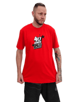 Camiseta Manga Curta 89 FM A Rádio Rock 40 Anos Vermelha