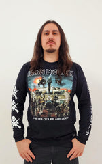 Camiseta Manga Longa Iron Maiden A Matter Of Life And Death