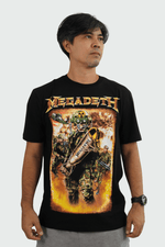 Camiseta Manga Curta Megadeth Camo Man