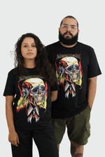Camiseta Manga Curta Megadeth Flaming