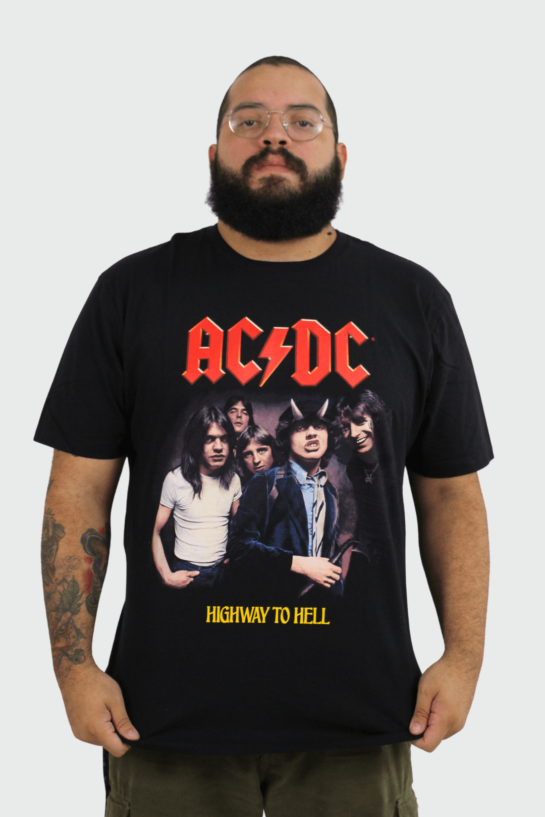 Camiseta Manga Curta AC DC Highway To Hell