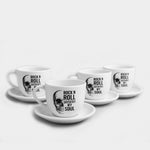 Kit 4 Xícaras Rock’n’Roll Satisfy My Soul