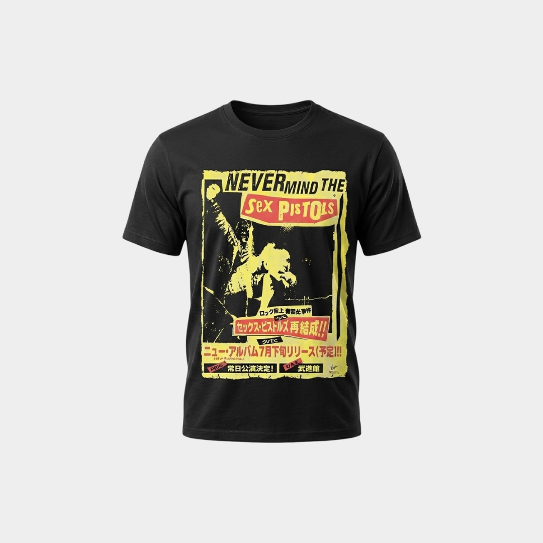 Camiseta Sex Pistols Never Mind Oficial | Consulado do Rock