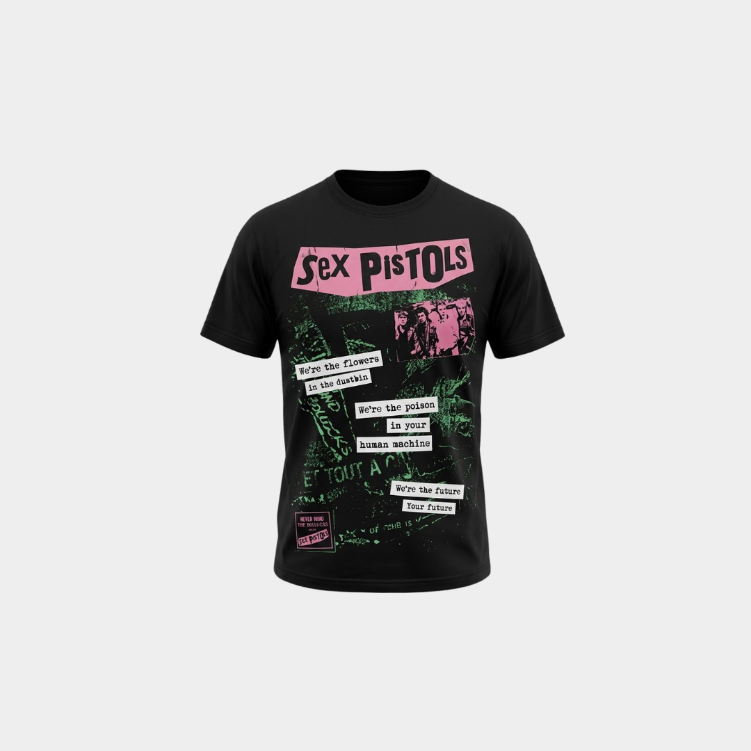 Camiseta Sex Pistols Bollocks Preta