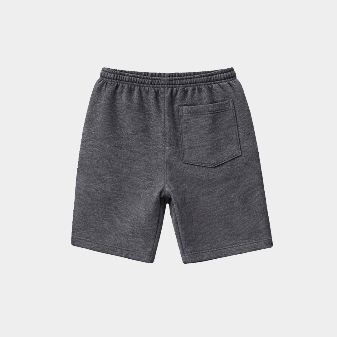 Bermuda Moletom Cinza Escuro Consulado do Rock