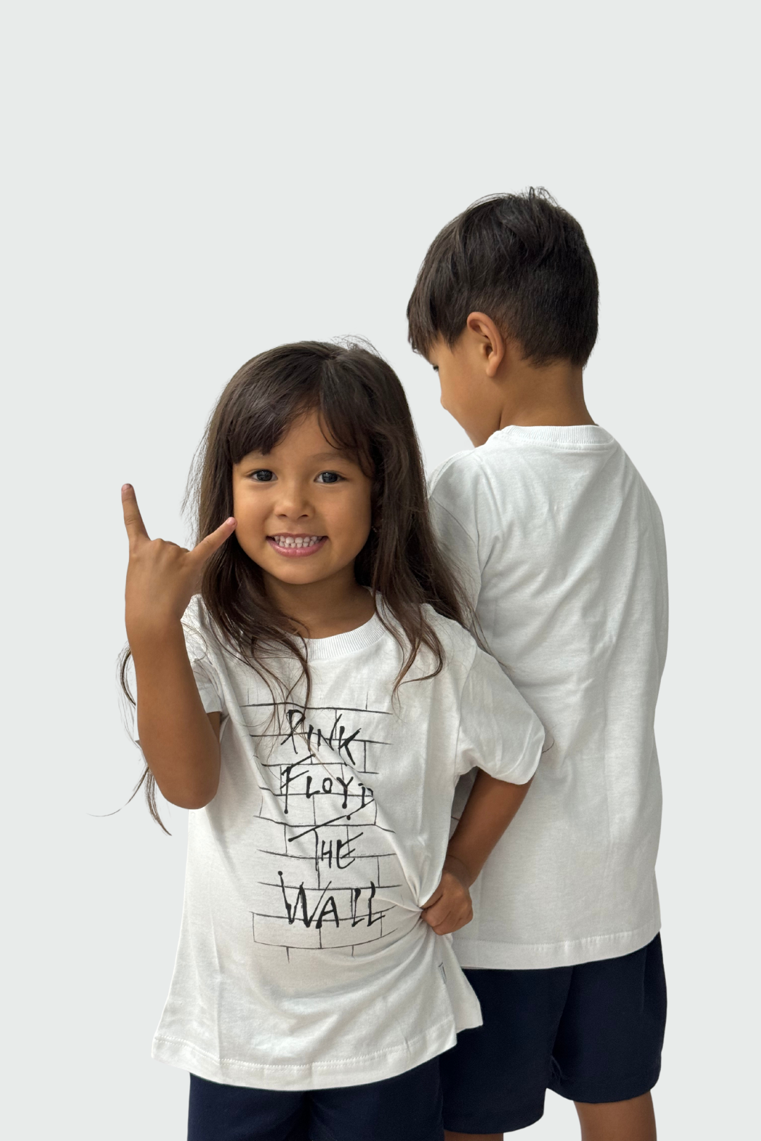 Camiseta Manga Curta Infantil Pink Floyd The Wall