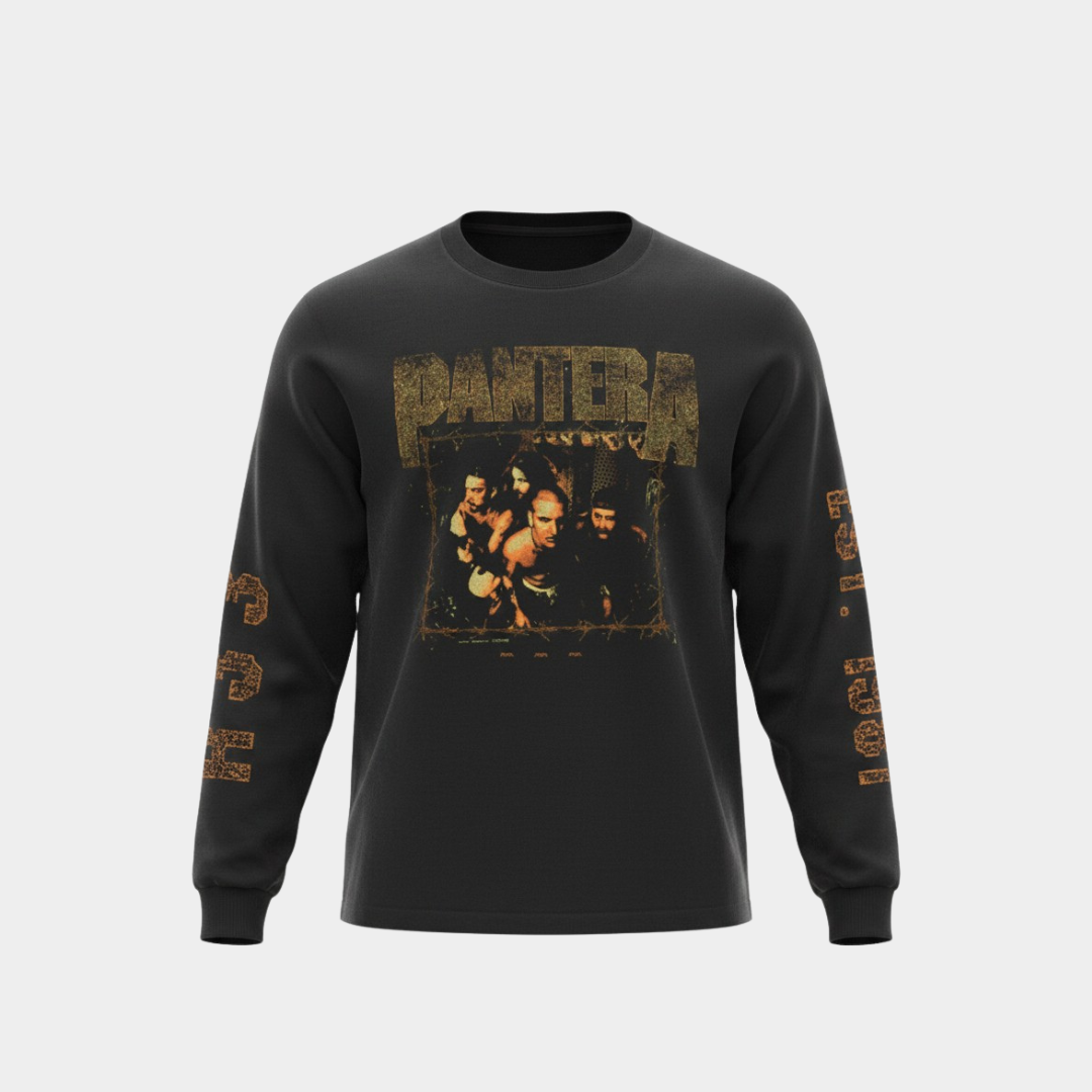 Camiseta Manga Longa Pantera Band Photo