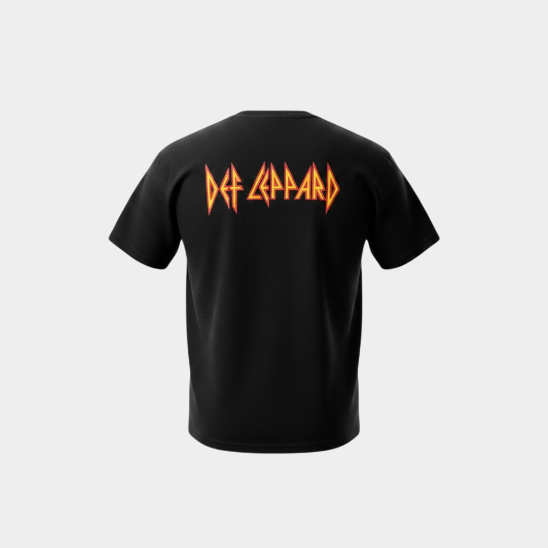 Camiseta Def Leppard Pyromania Preta Oficial | Consulado do Rock