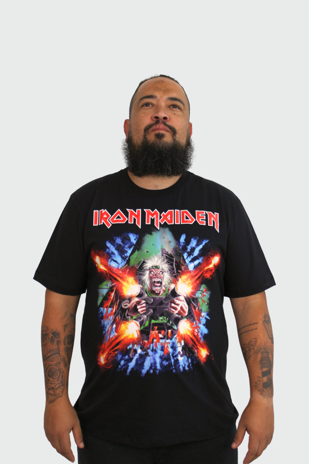 Camiseta Manga Curta Iron Maiden Tailgunner