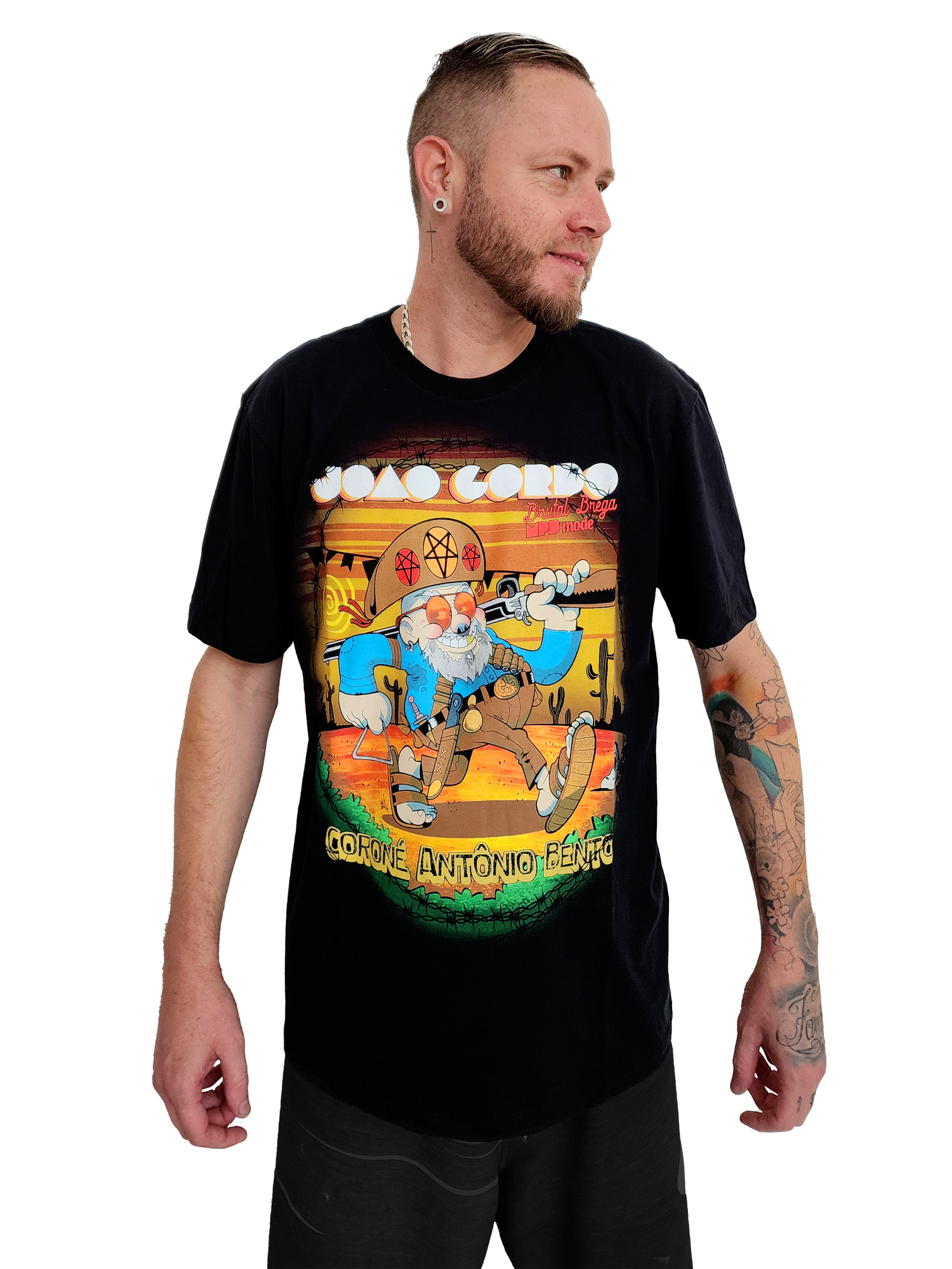 Camiseta Manga Curta João Gordo Brutal Brega