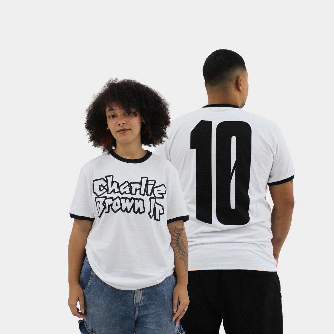 Camiseta Charlie Brown Jr Ringer Santos
