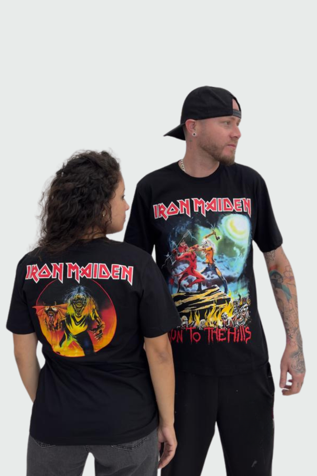 Camiseta Manga Curta Iron Maiden Run To The Hills