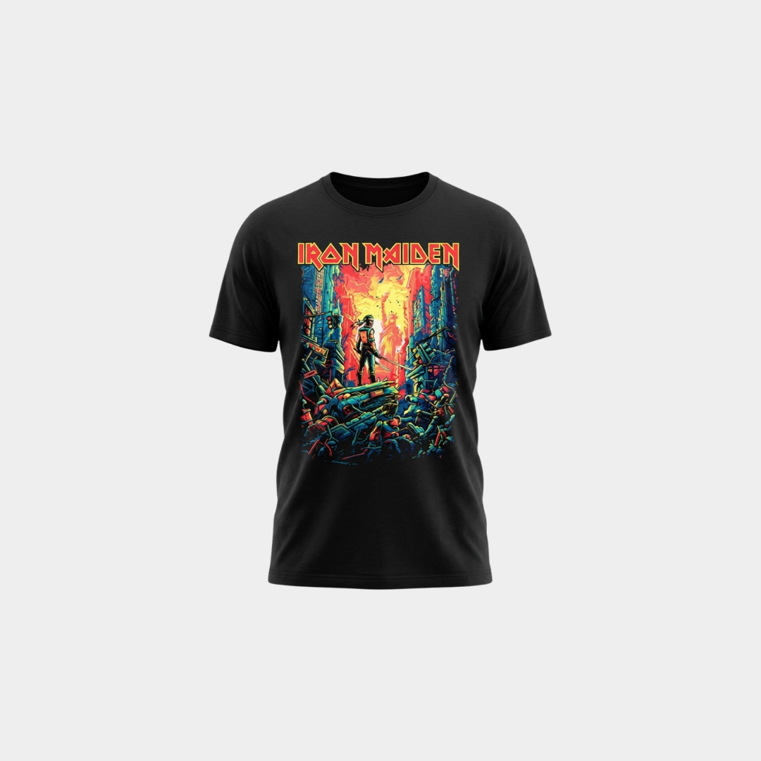 Camiseta Iron Maiden Hell On Earth