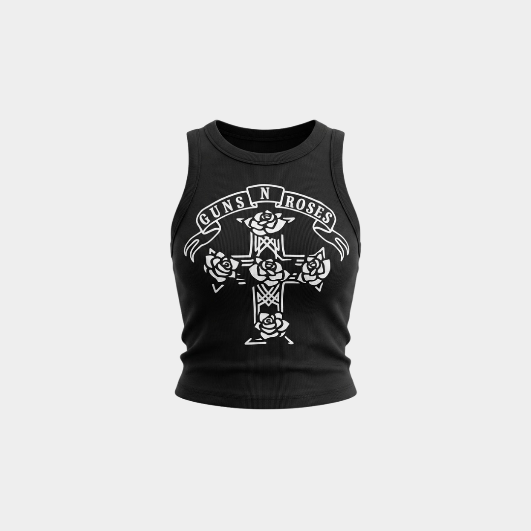 Regata Feminina Guns N' Roses Cross
