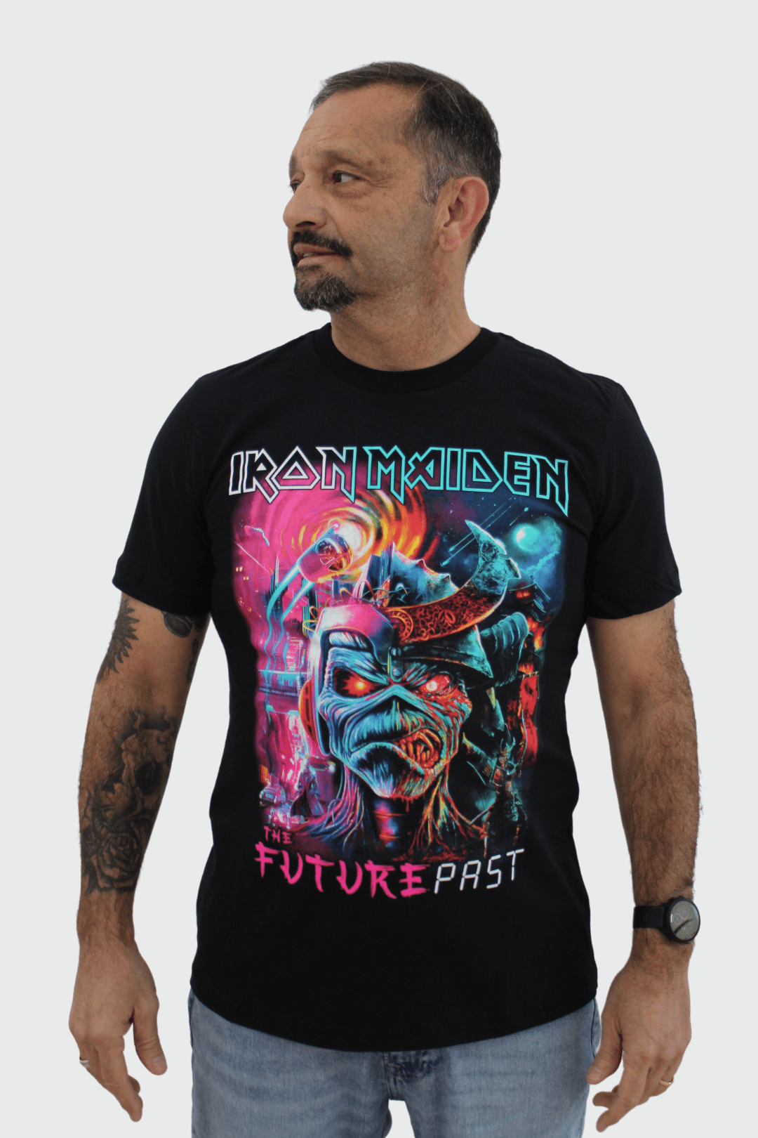 Camiseta Manga Curta Iron Maiden The Future Past – Consulado do Rock