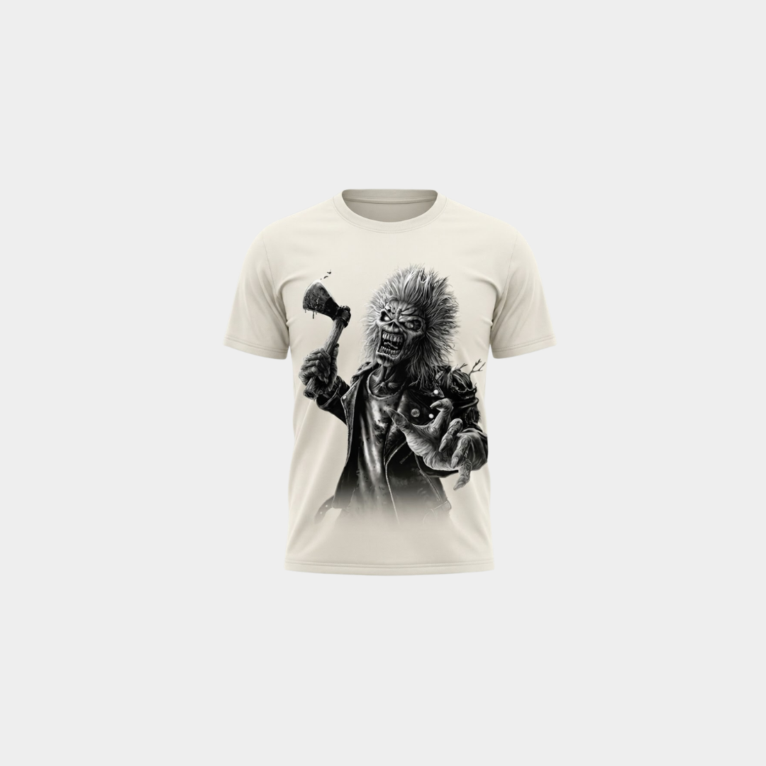 Camiseta Iron Maiden Est 1975 Bege