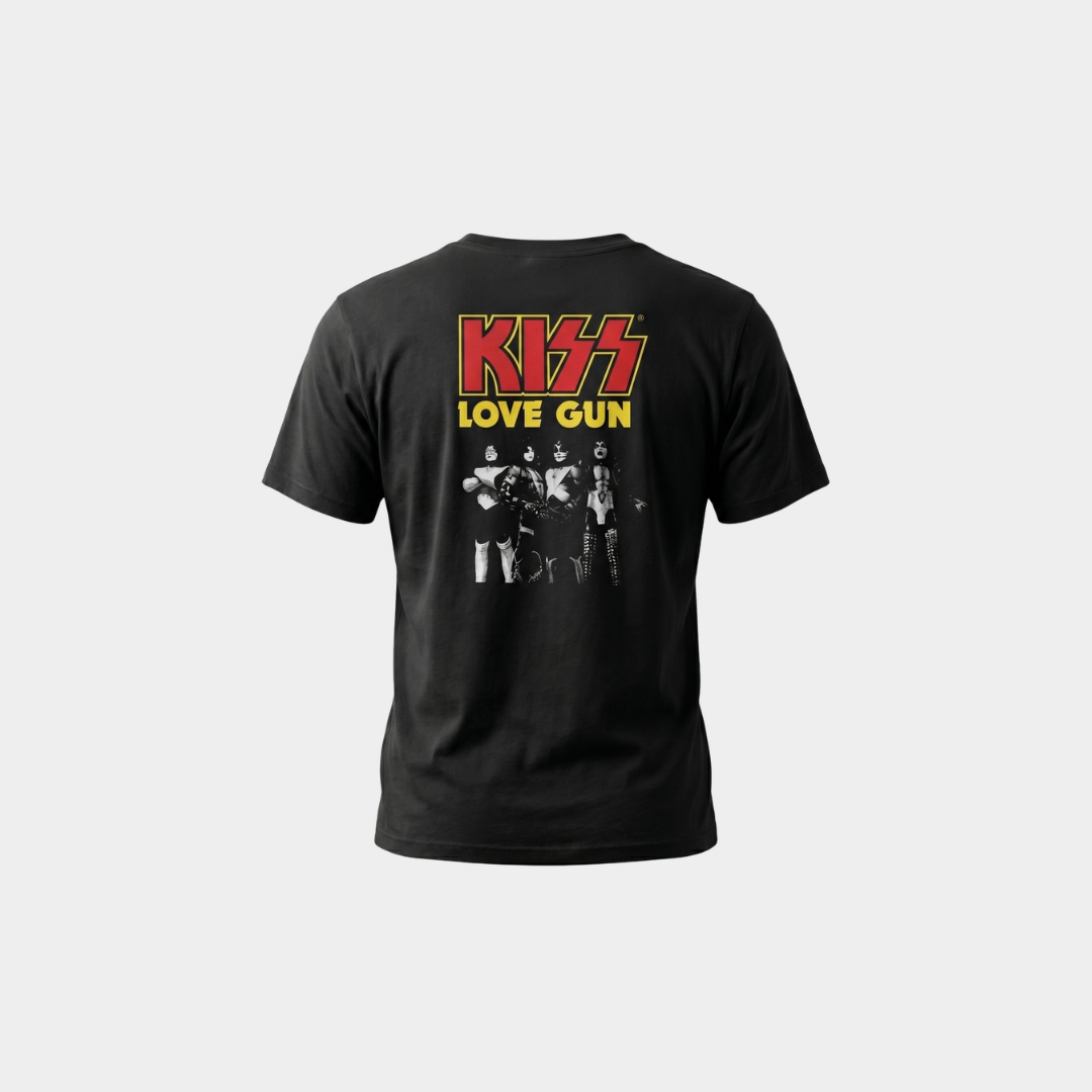 Camiseta Kiss Love Gun Preta