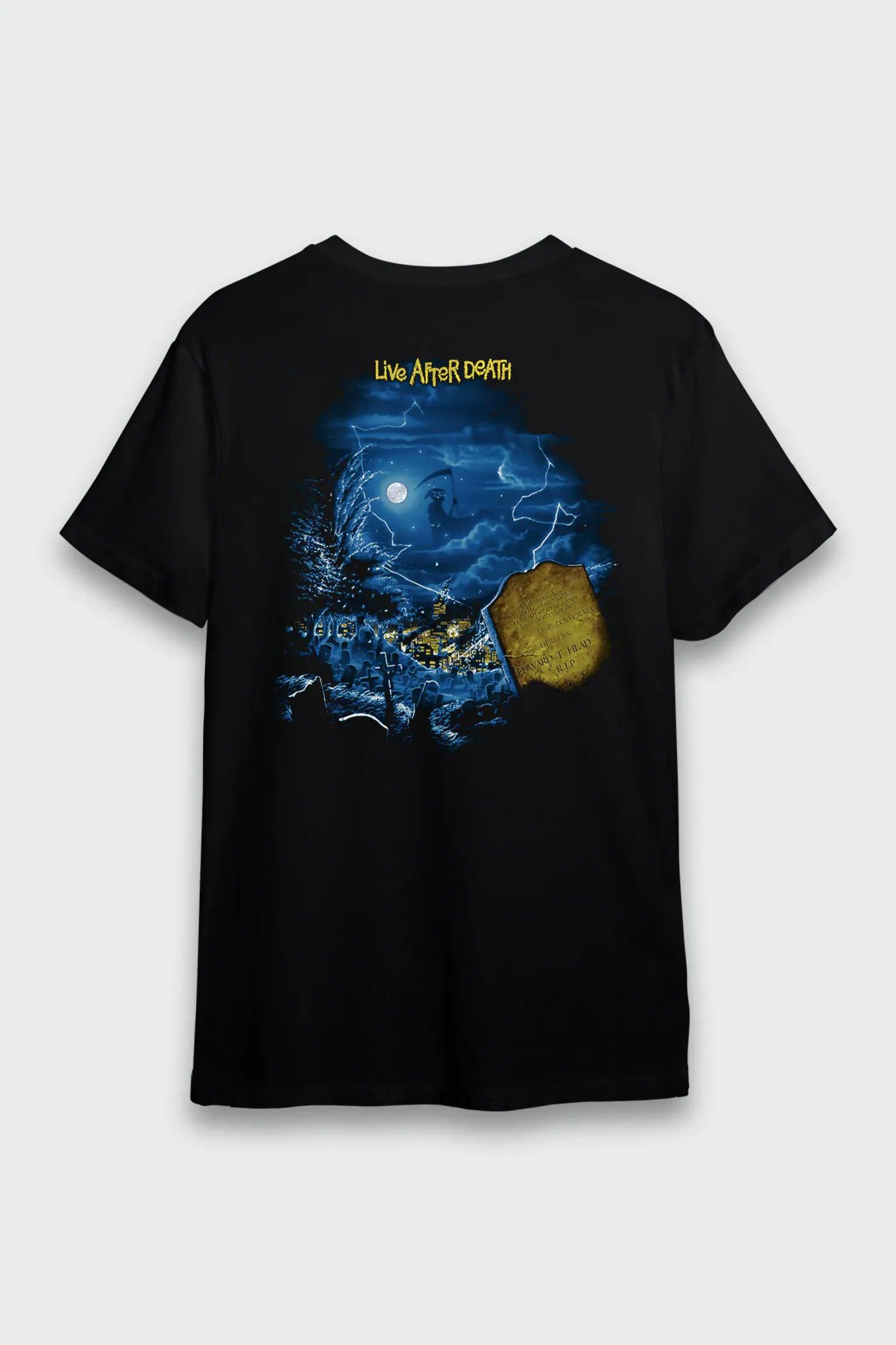 Camiseta Manga Curta Iron Maiden Live After Death – Consulado do Rock