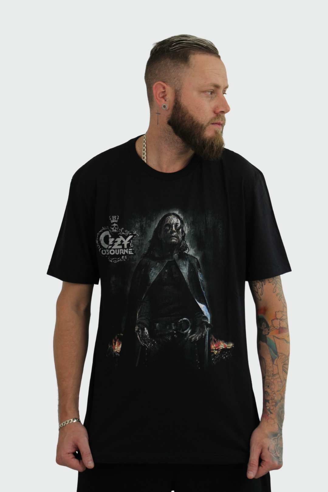 Camiseta Manga Curta Ozzy Osbourne Black Rain