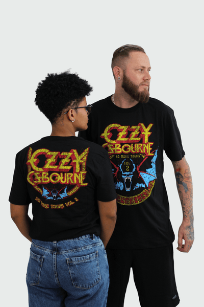 Camiseta Manga Curta Ozzy Osbourne Bat Circle – Consulado do Rock