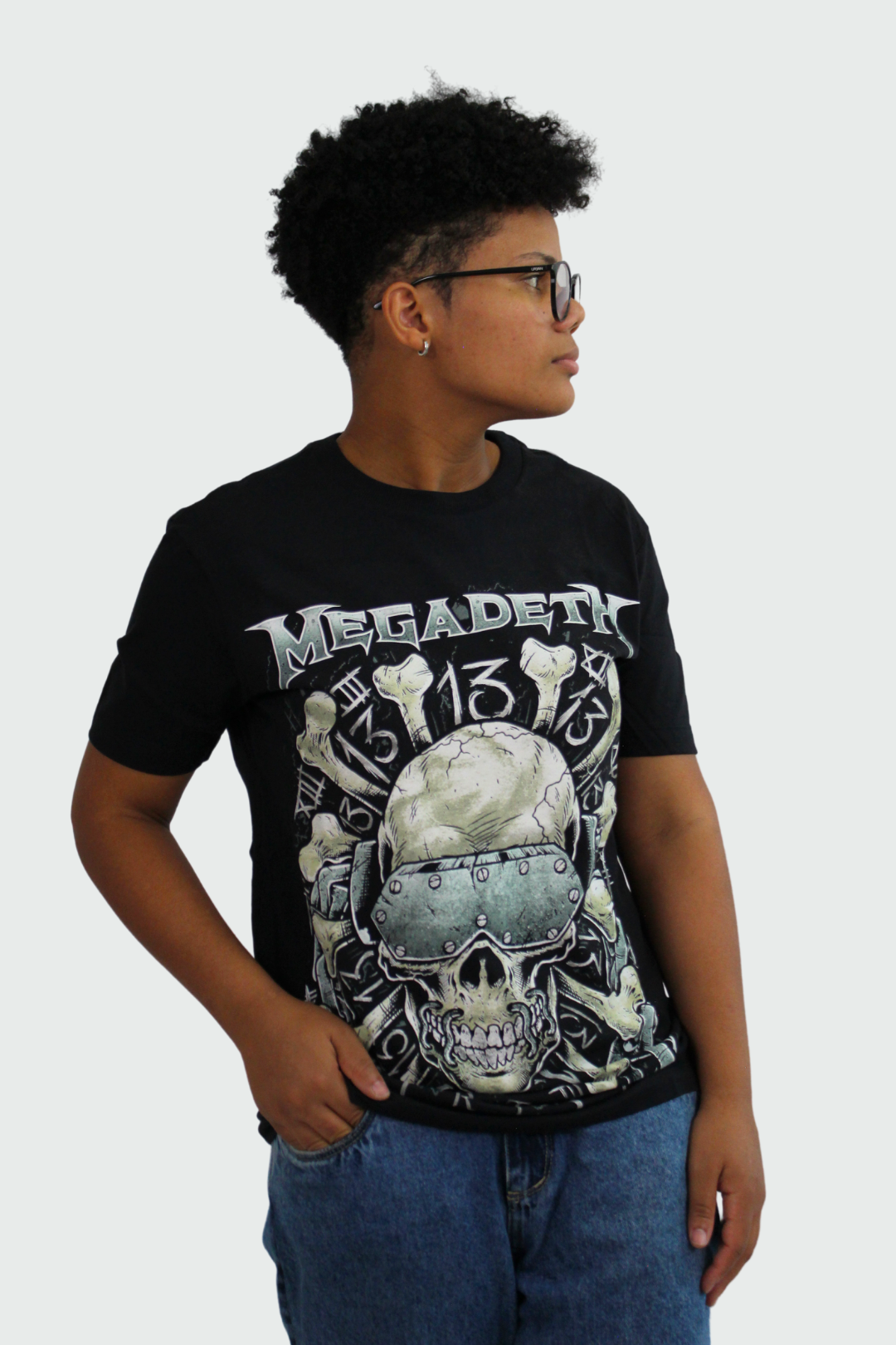 Camiseta Manga Curta Megadeth Thirteen