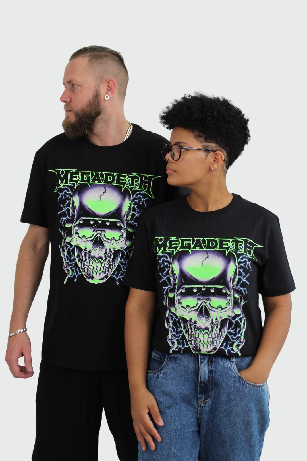 Camiseta Manga Curta Megadeth Killing Is My Business Neon