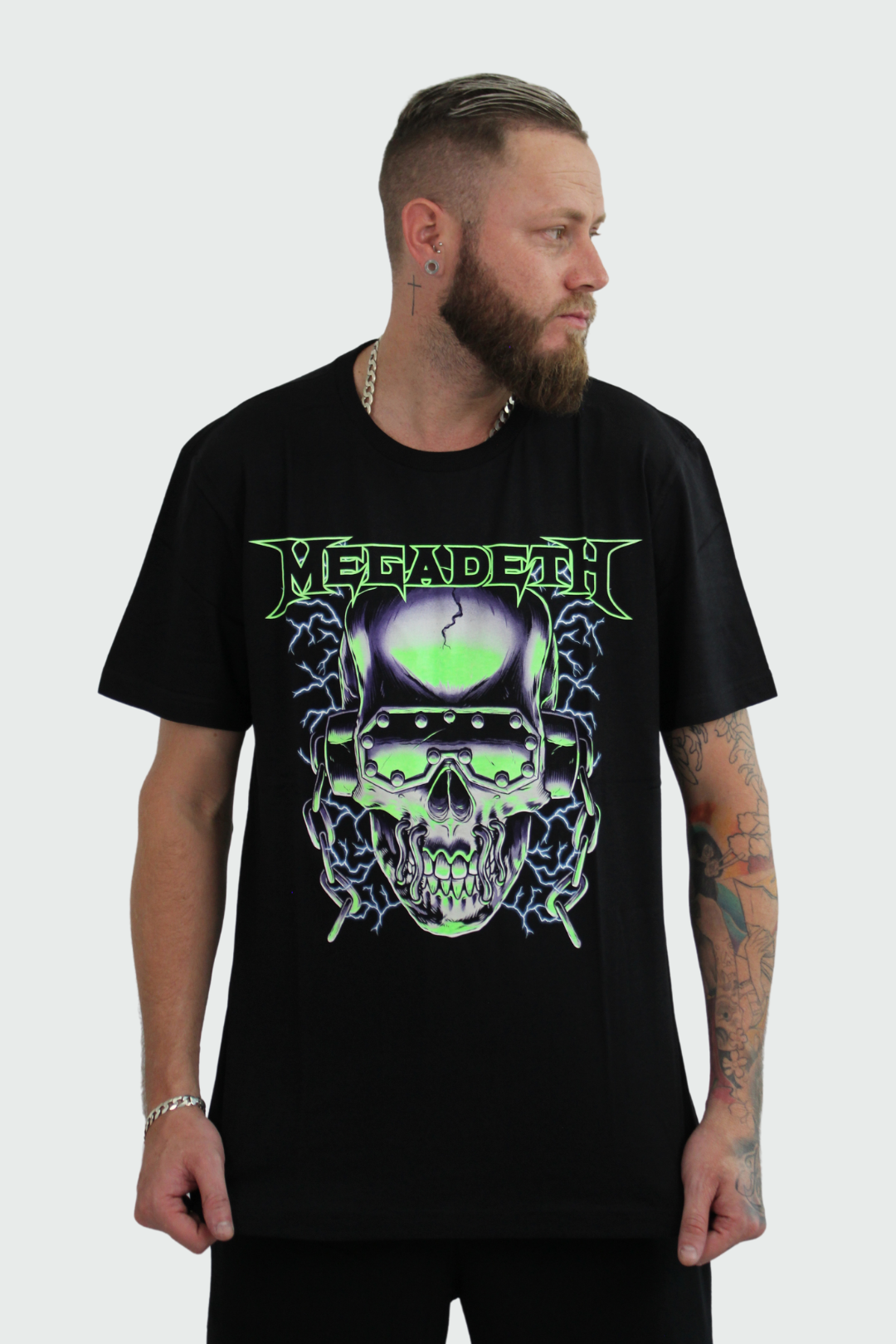 Camiseta Manga Curta Megadeth Killing Is My Business Neon