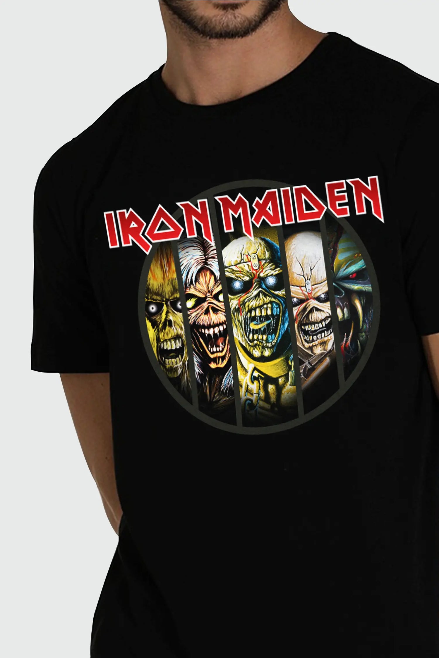 Camiseta Manga Curta Iron Maiden Eddies