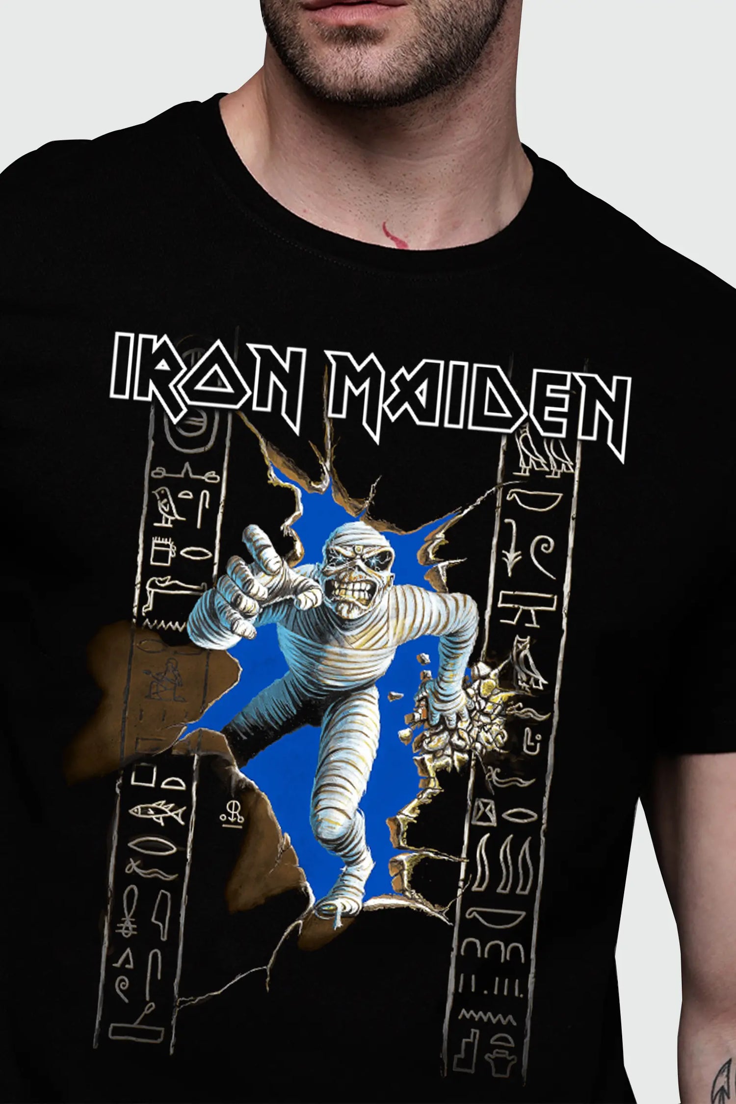 Camiseta Manga Curta Iron Maiden Powerslave I