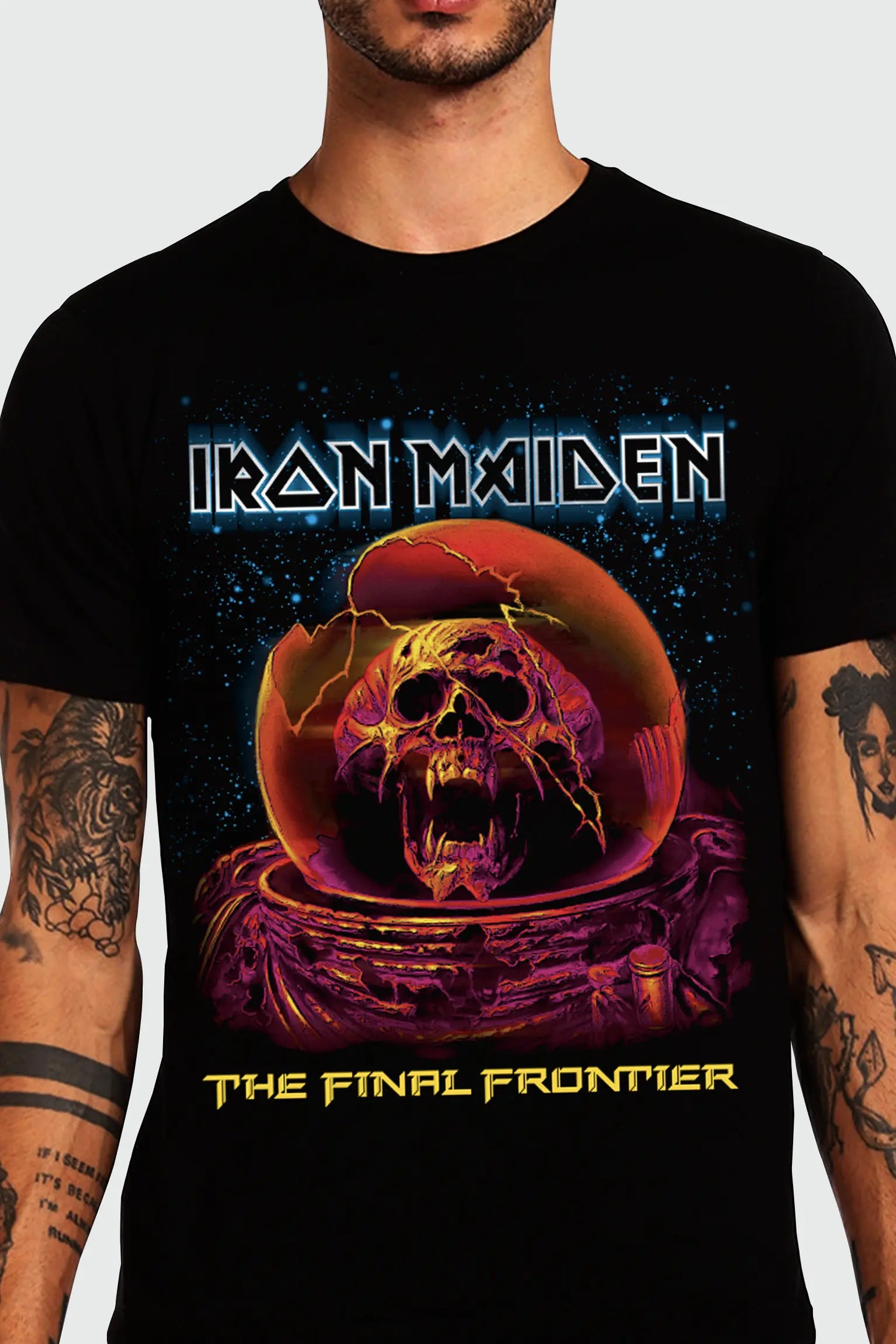 Camiseta Manga Curta Iron Maiden The Final Frontier II