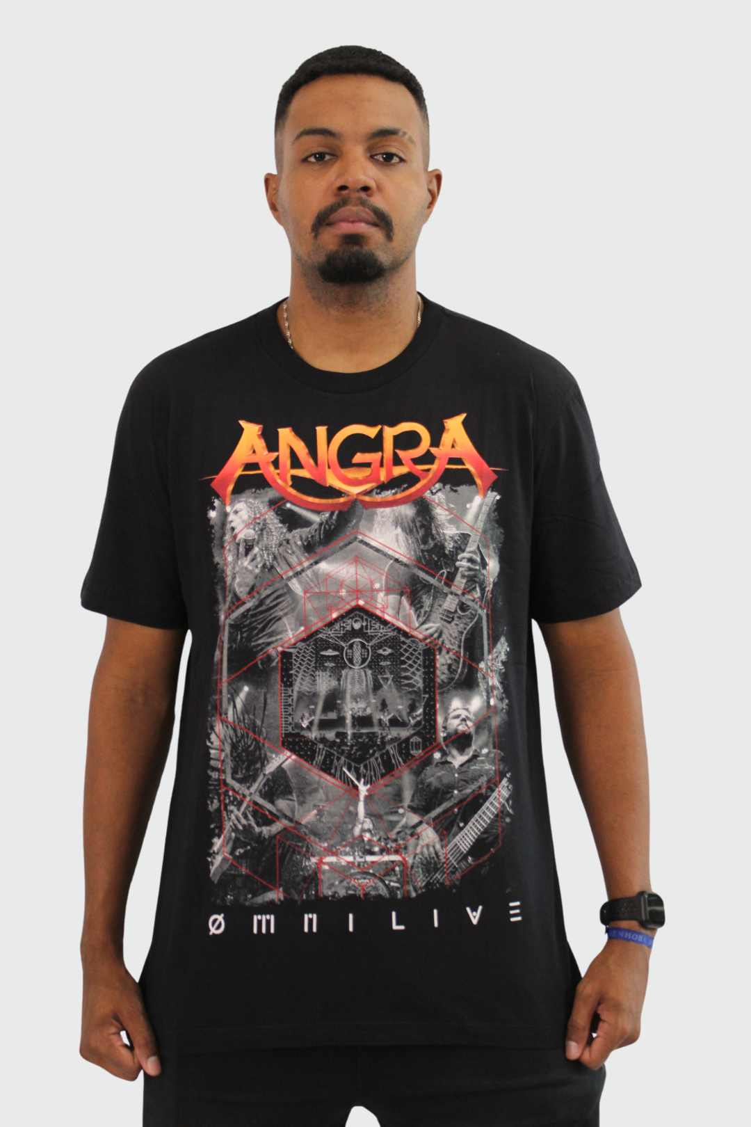 Camiseta Manga Curta Angra Omni Live