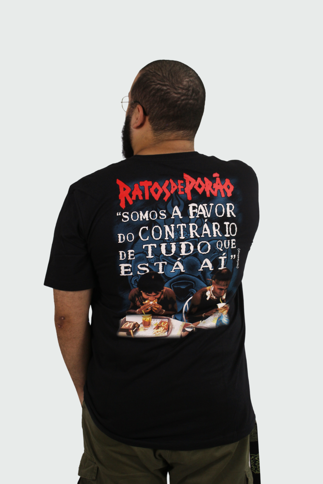 Camiseta Manga Curta Ratos de Porão Veríssimo