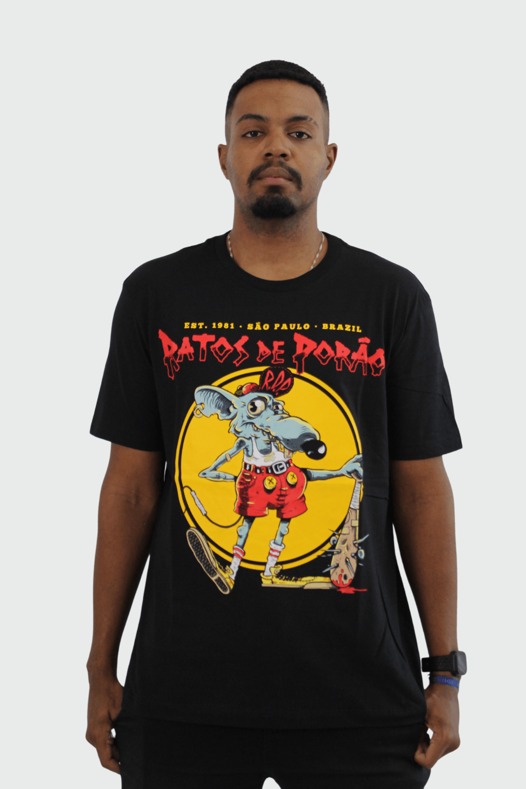 Camiseta Manga Curta Ratos De Porão Mickey Pirata