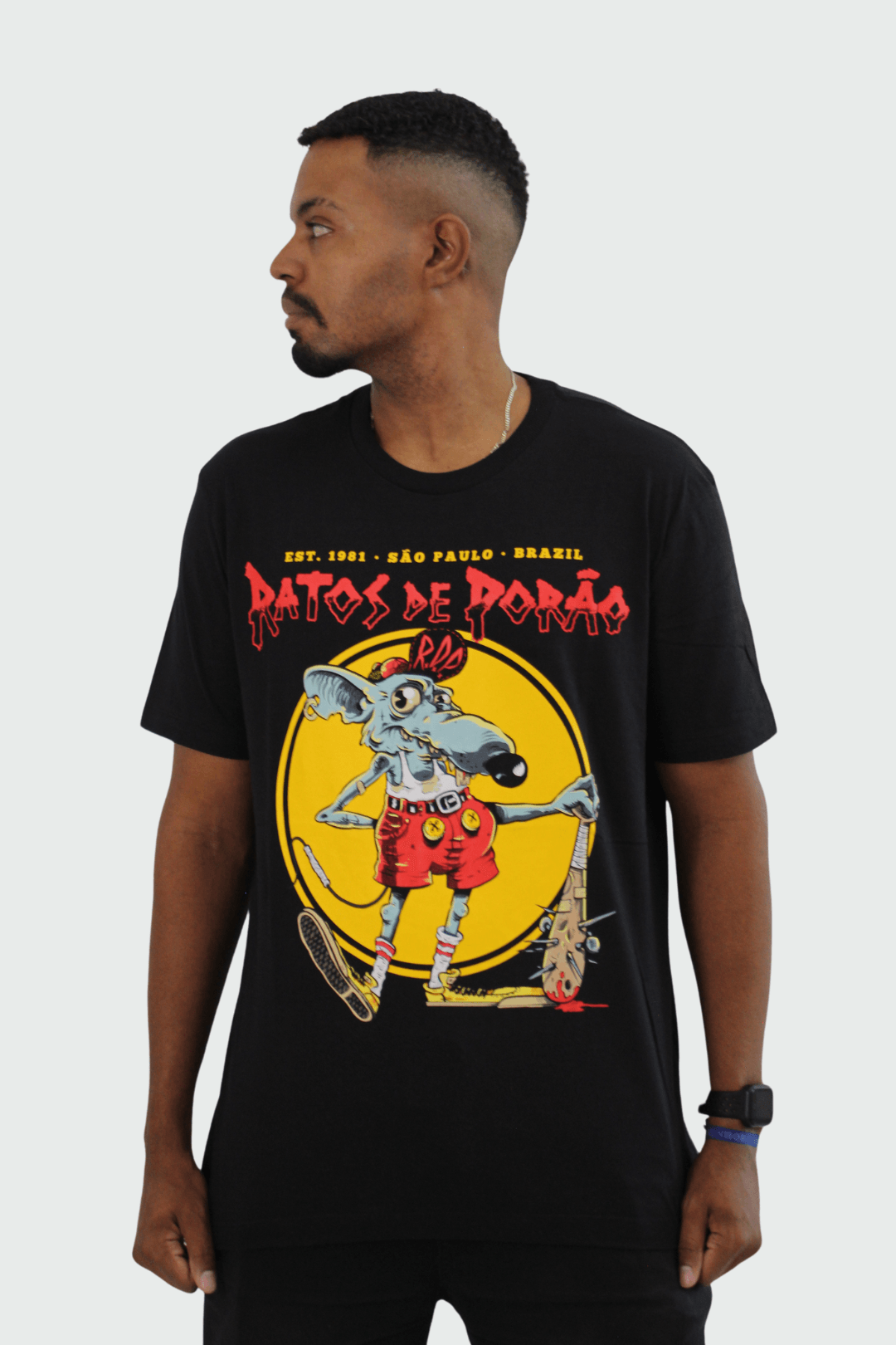 Camiseta Manga Curta Ratos De Porão Mickey Pirata – Consulado do Rock