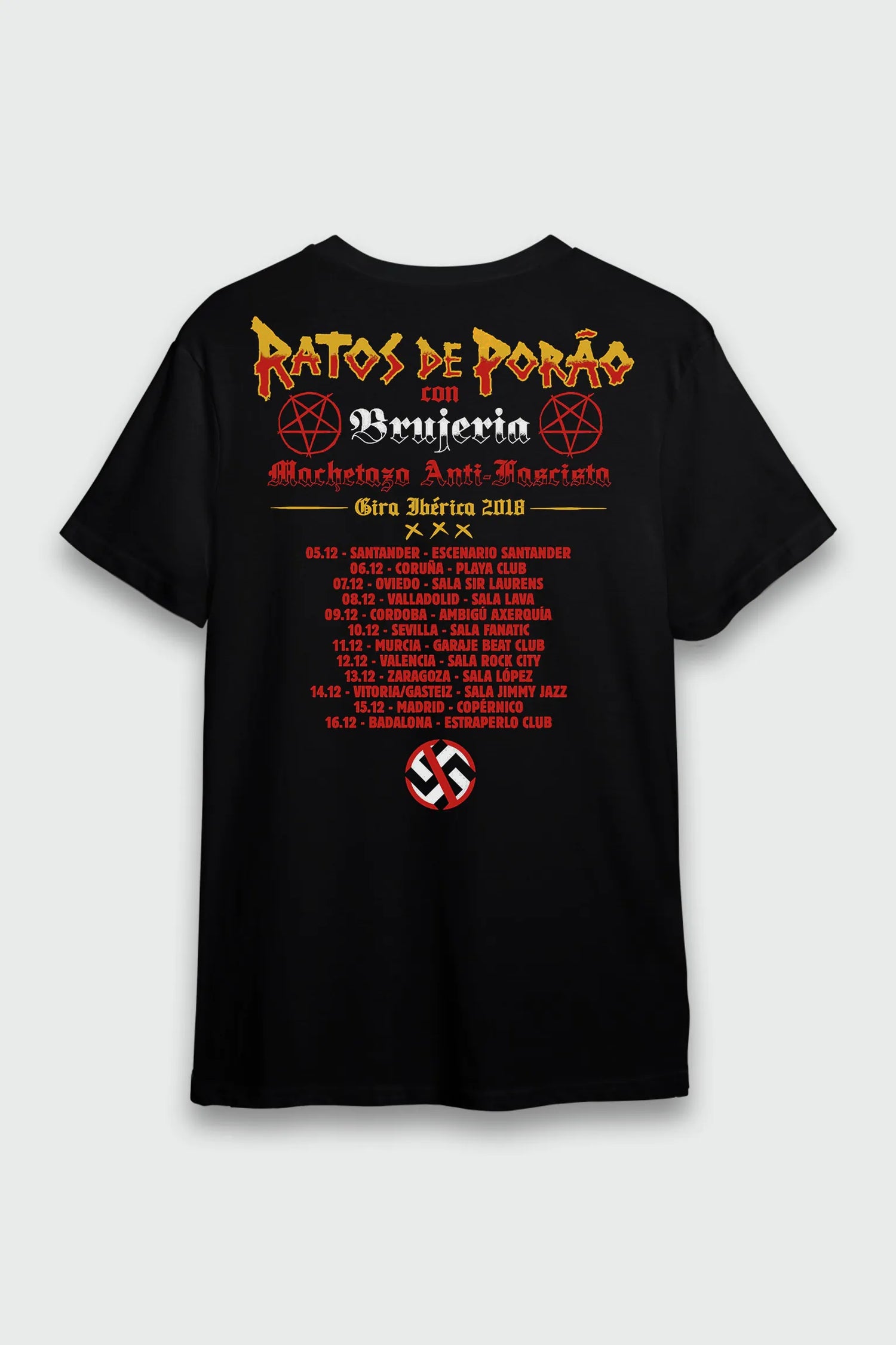 Camiseta Manga Curta Ratos De Porão Mexicano