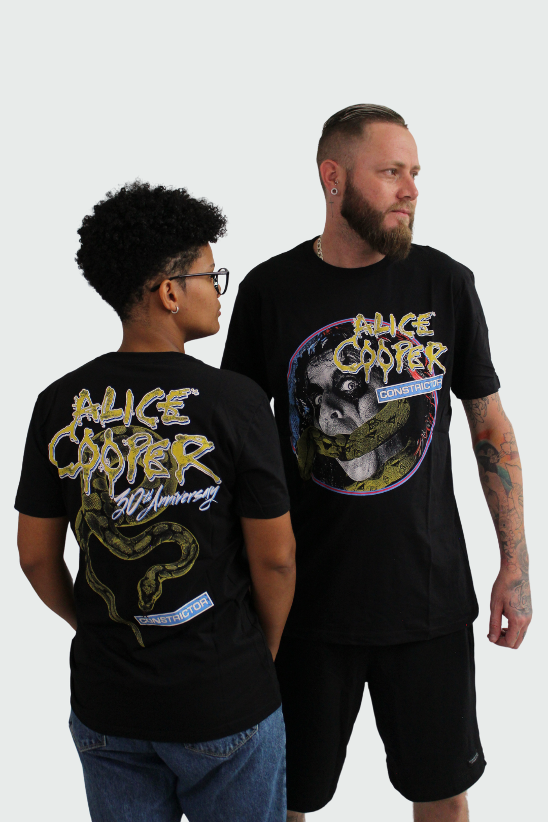 Camiseta Manga Curta Alice Cooper Constrictor