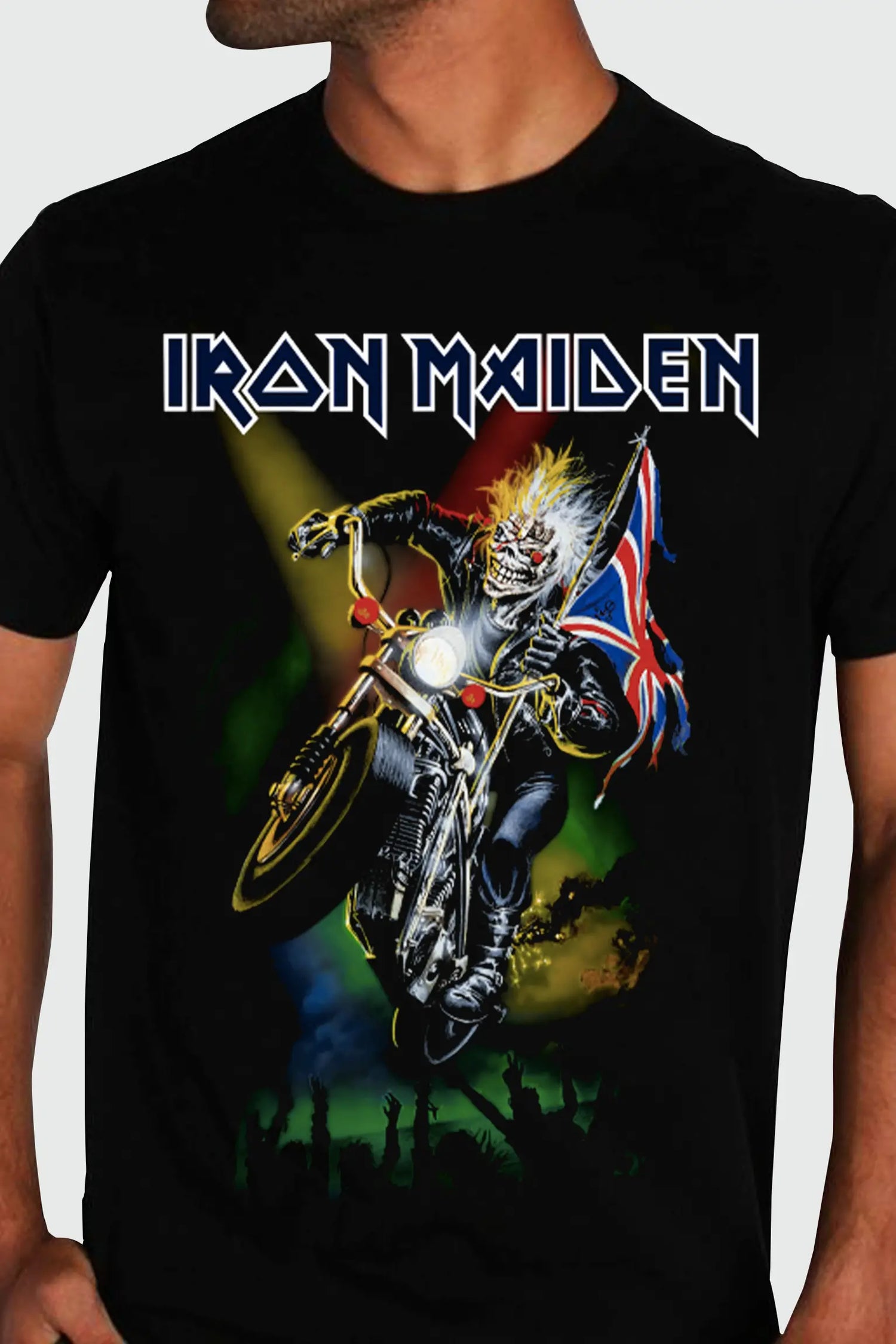 Camiseta Manga Curta Iron Maiden Motorcycle I