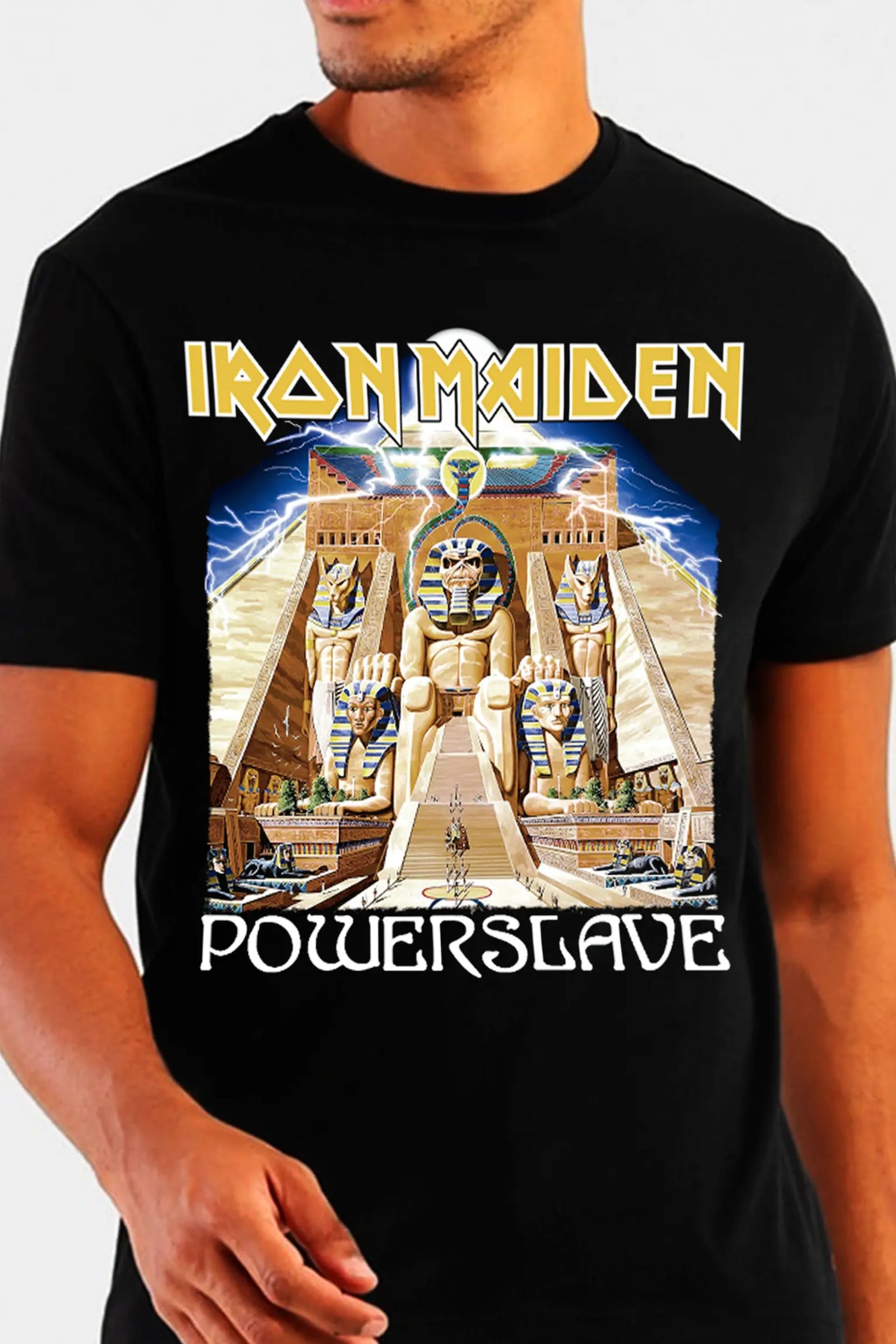 Camiseta Manga Curta Iron Maiden Powerslave II