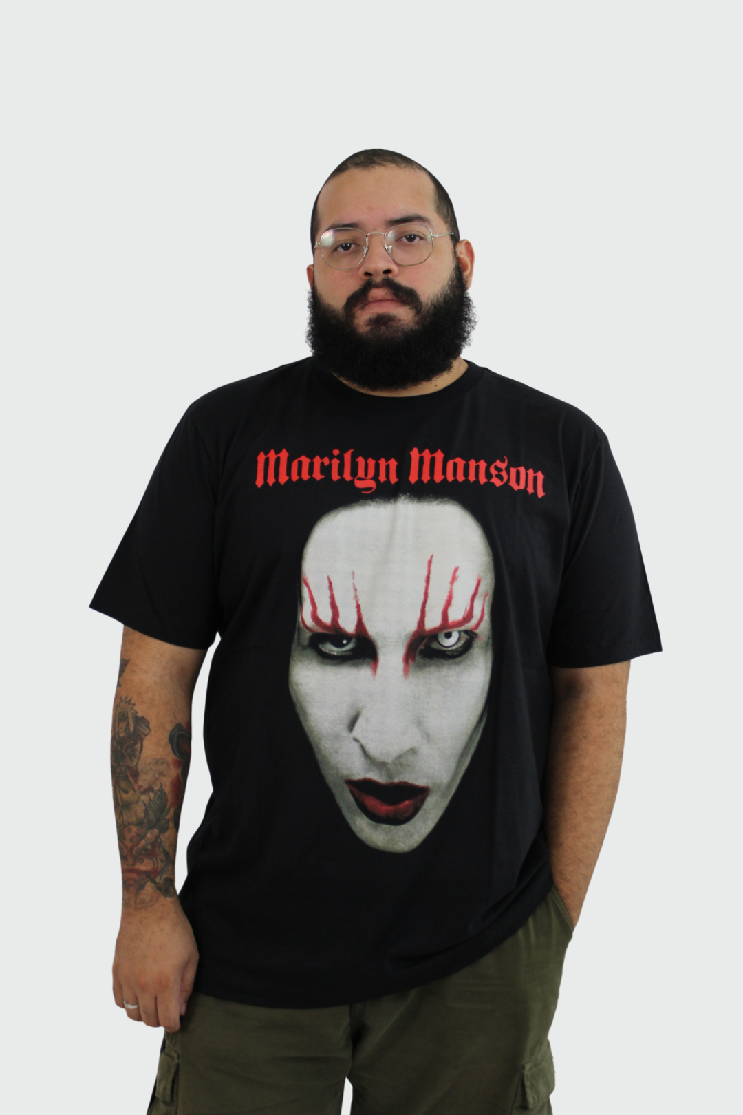 Camiseta Manga Curta Marilyn Manson Self