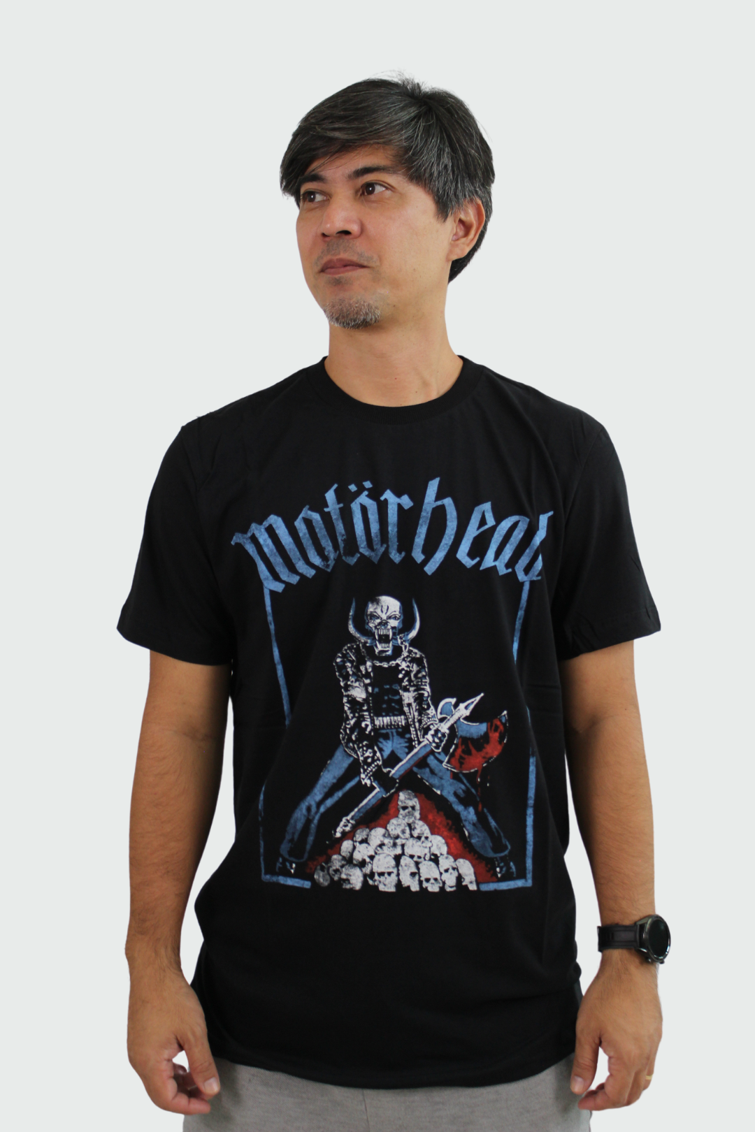 Camiseta Manga Curta Motörhead Blood Axe Skull