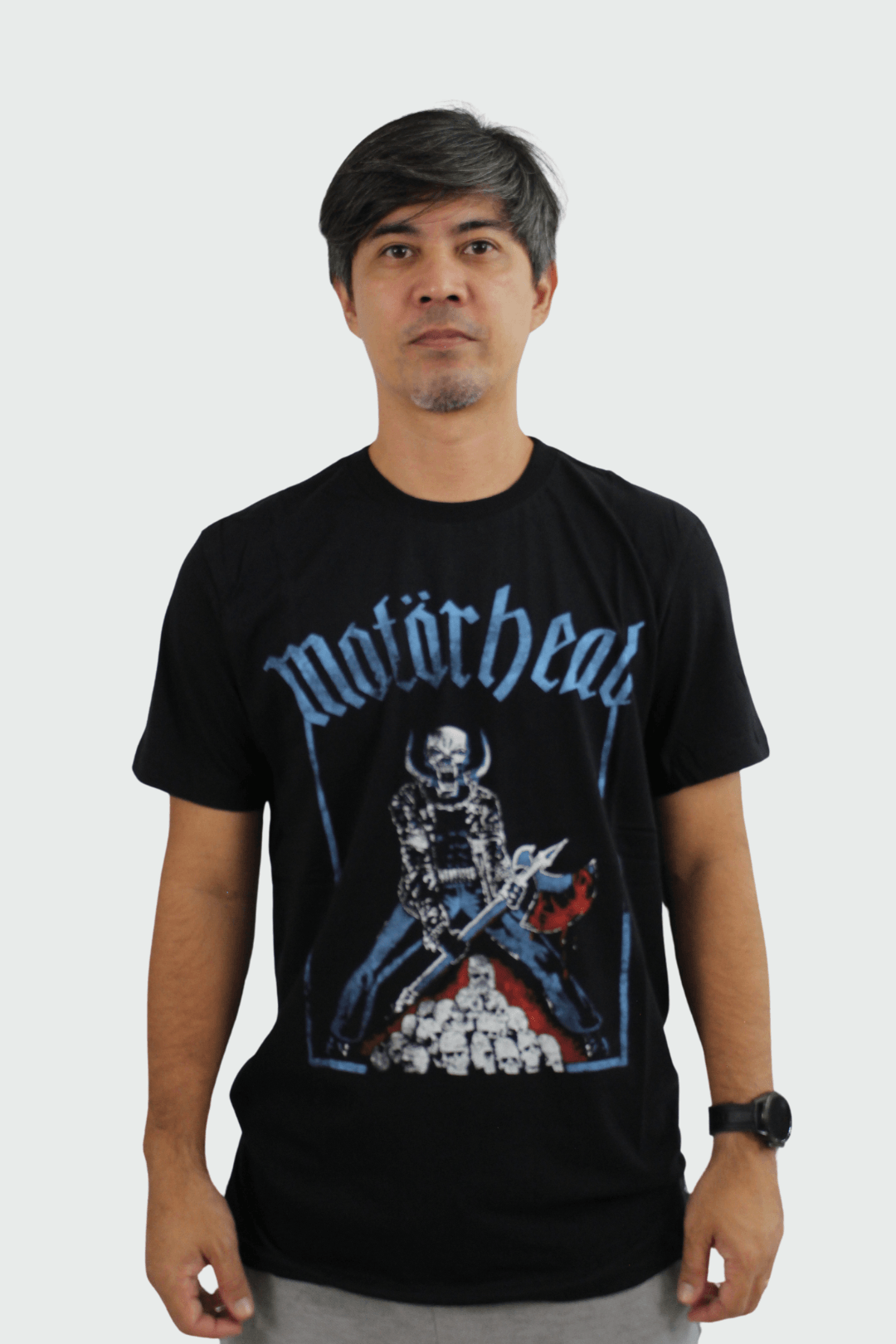 Camiseta Manga Curta Motörhead Blood Axe Skull