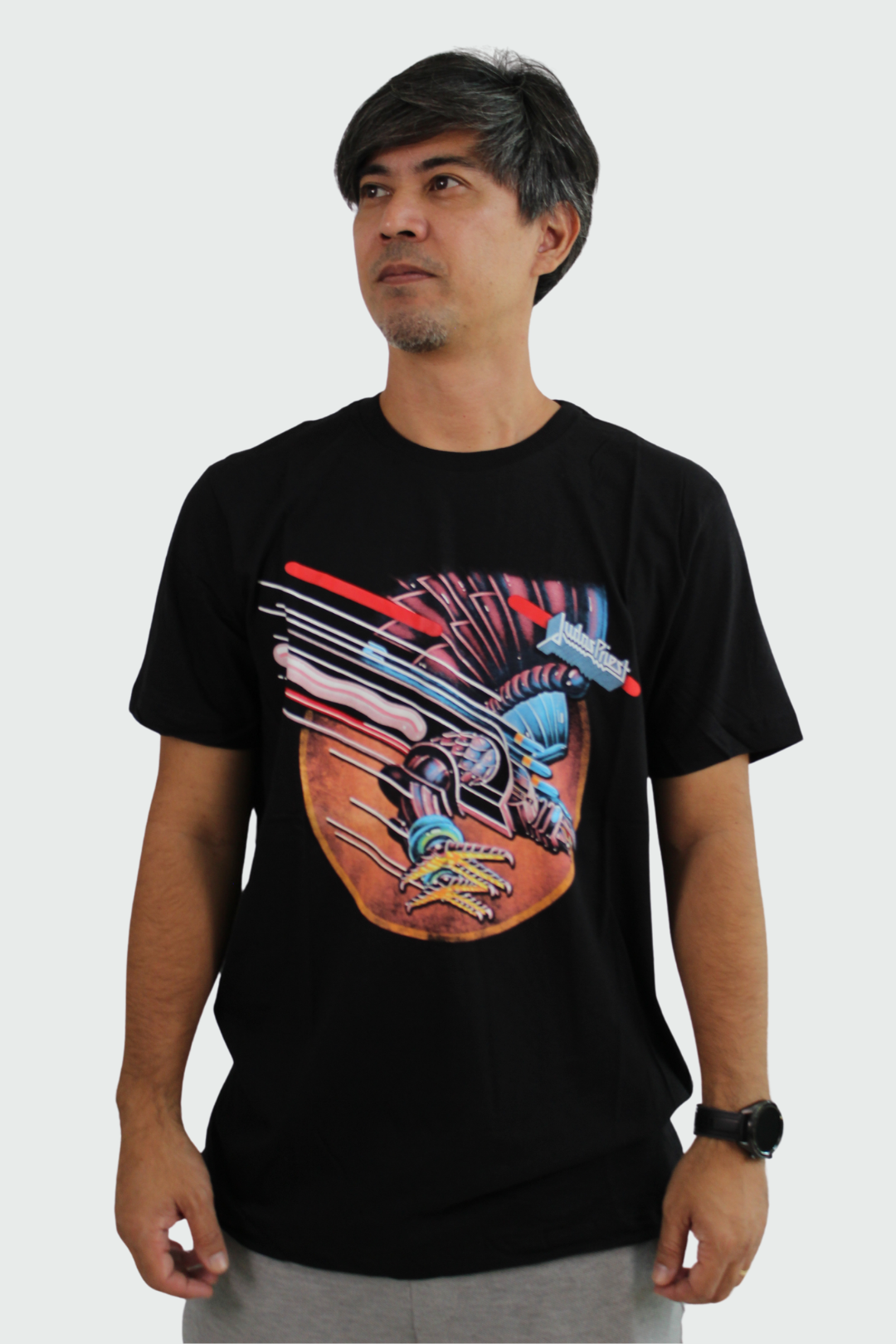 Camiseta Manga Curta Judas Priest Screaming