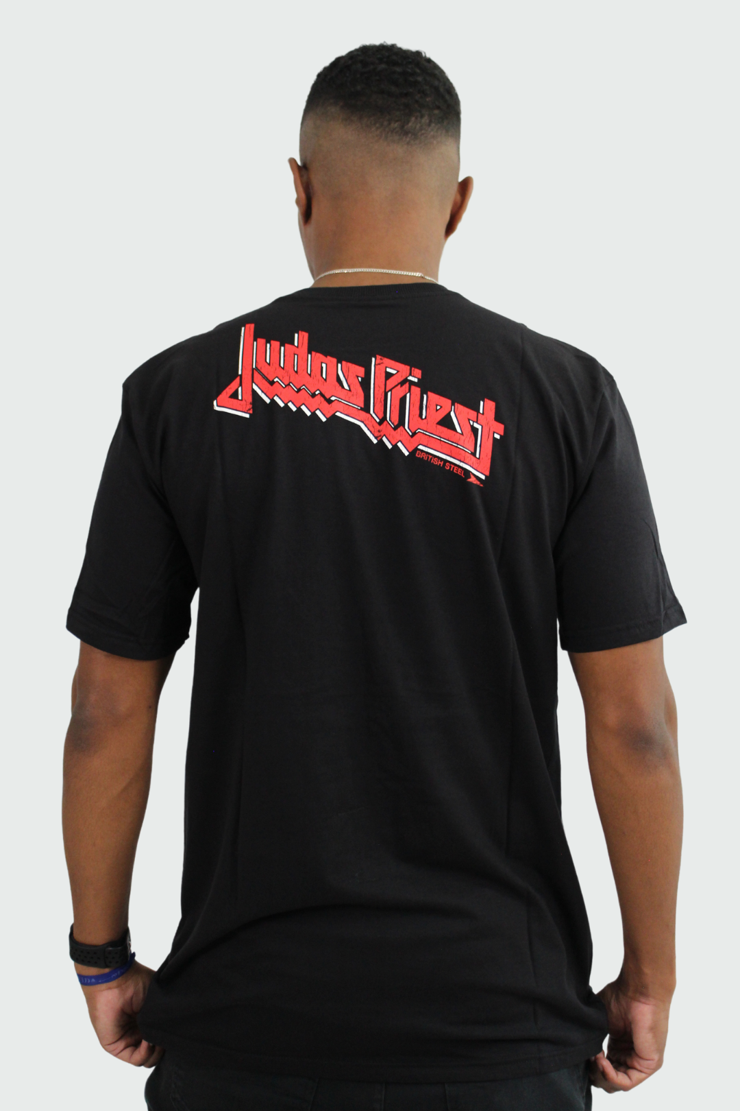 Camiseta Manga Curta Judas Priest British Steel I