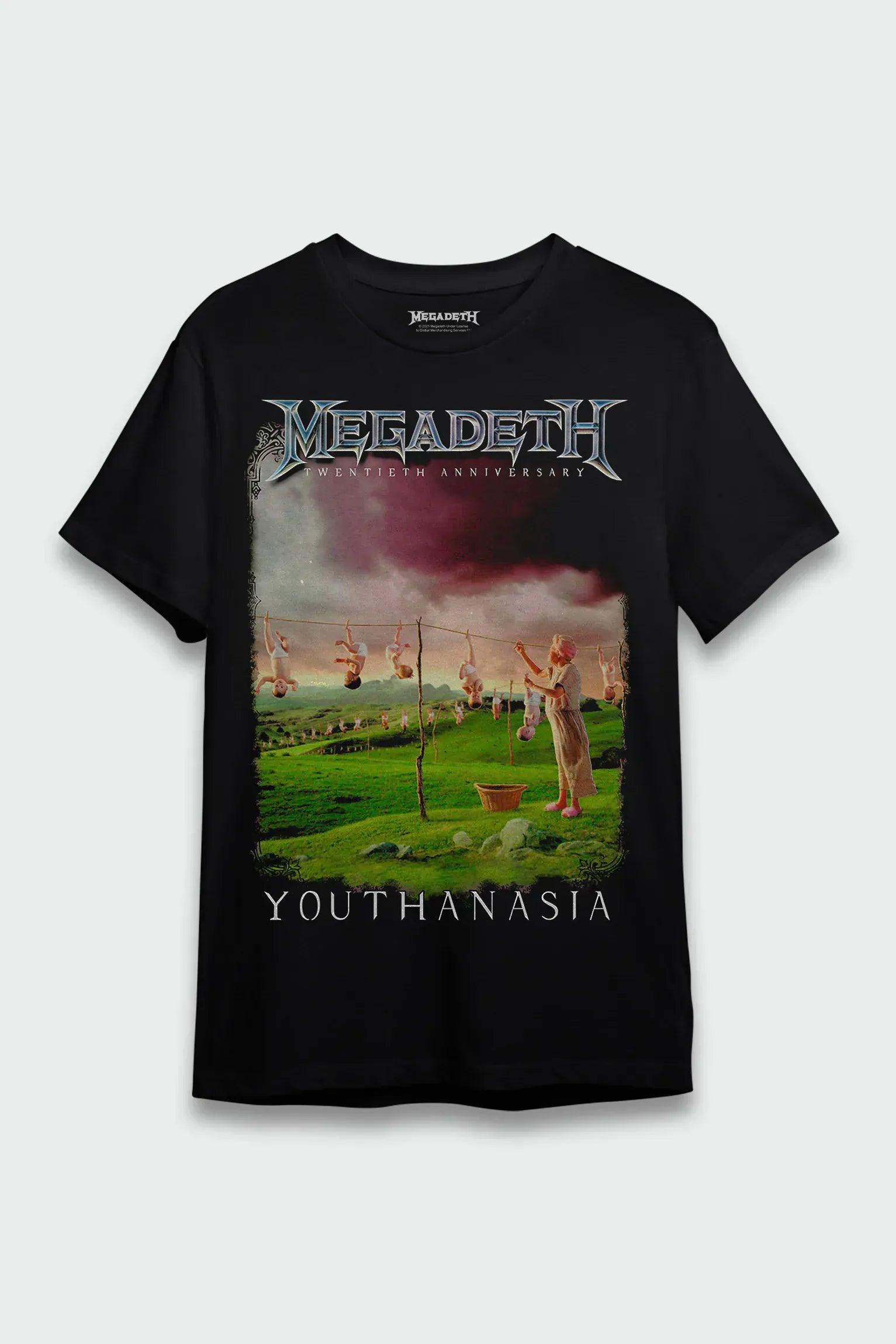 Camiseta Manga Curta Megadeth Youthanasia – Consulado do Rock