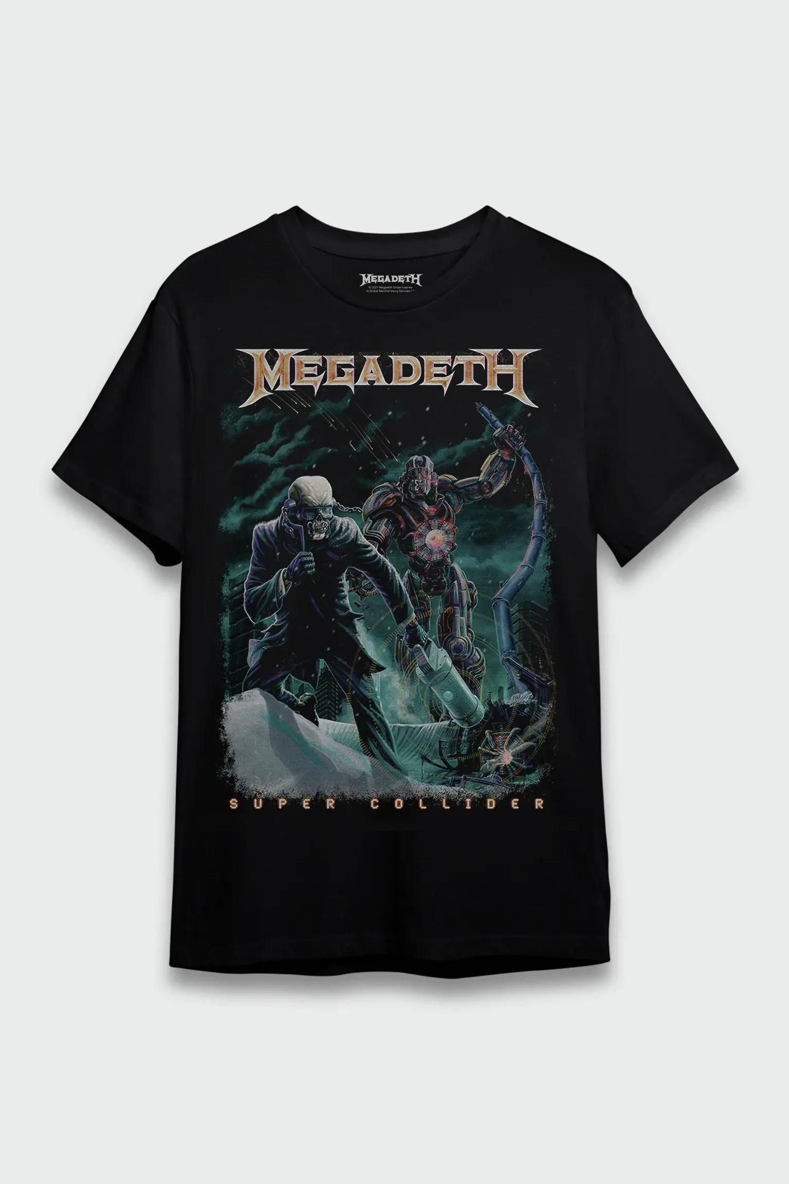 Camiseta Manga Curta Megadeth Super Collider – Consulado do Rock