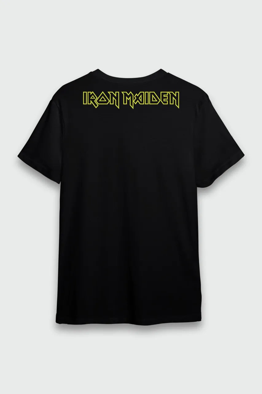 Camiseta Manga Curta Iron Maiden Fear Live Flames