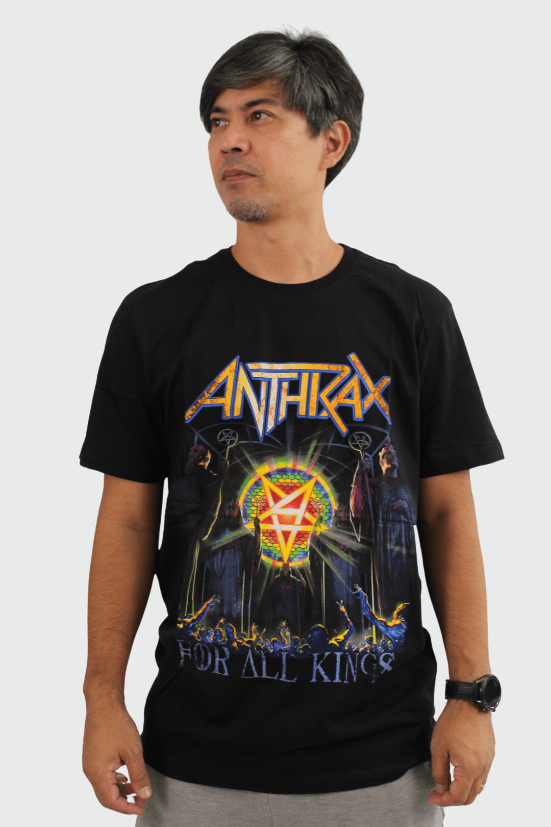 Camiseta Manga Curta Anthrax For All Kings – Consulado do Rock