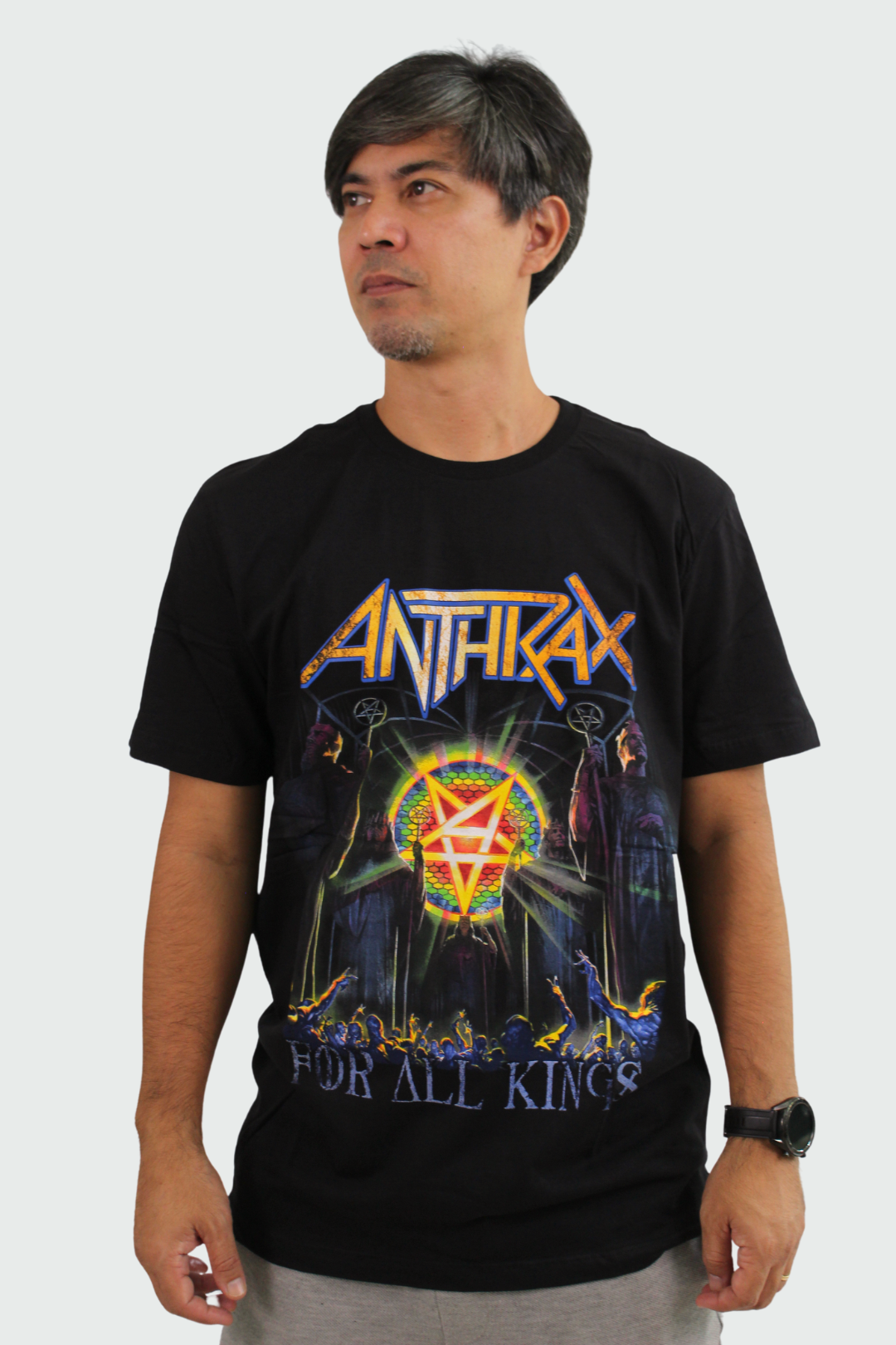 Camiseta Manga Curta Anthrax For All Kings