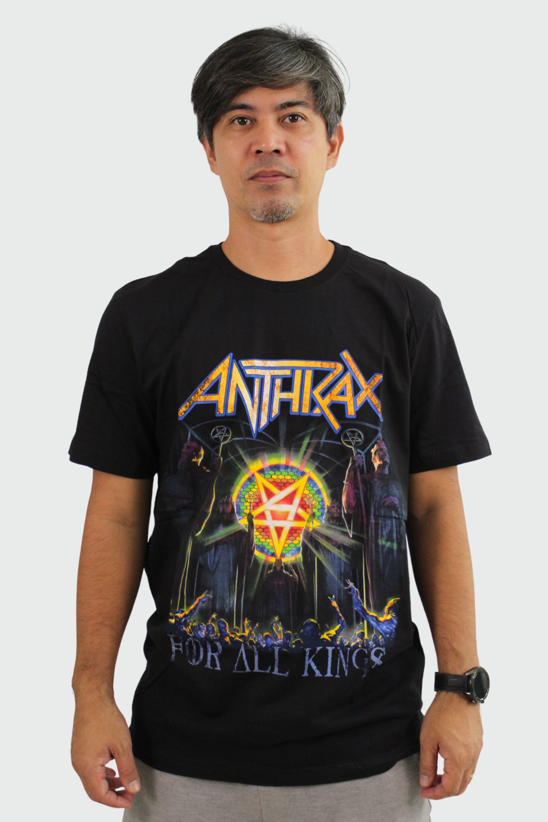 Camiseta Manga Curta Anthrax For All Kings