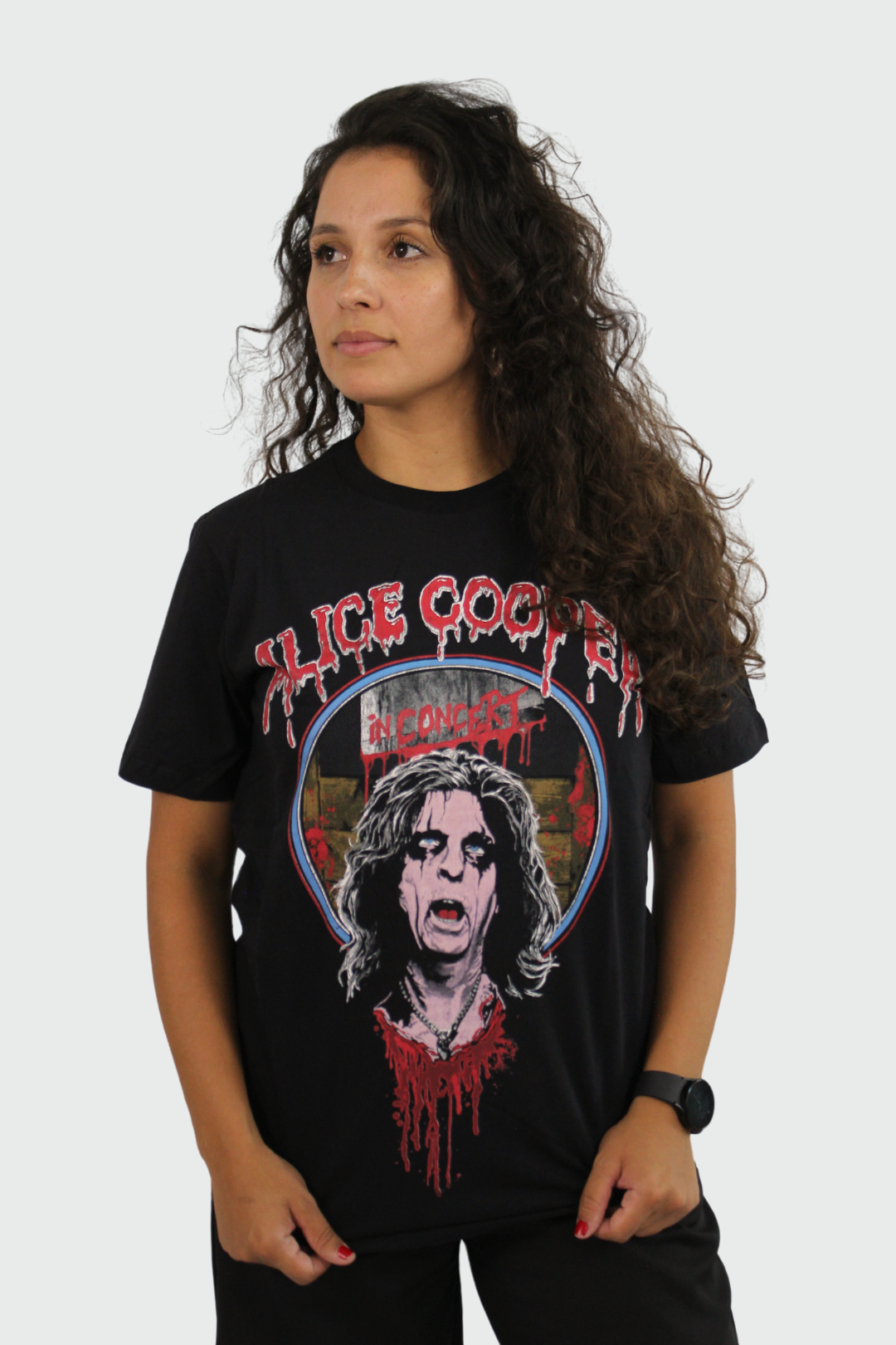 Camiseta Manga Curta Alice Cooper In Concert